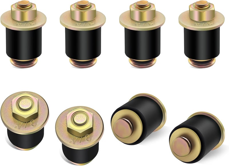 Siptenk 3/4" Freeze Rubber Expansion Plug 8 pcs, Automotive Rubber Expandable Freeze Plugs for Engine - Image 1